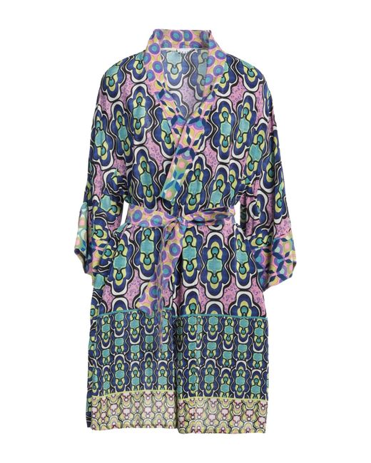 SFIZIO STUDIO Blue Jacket Viscose, Silk
