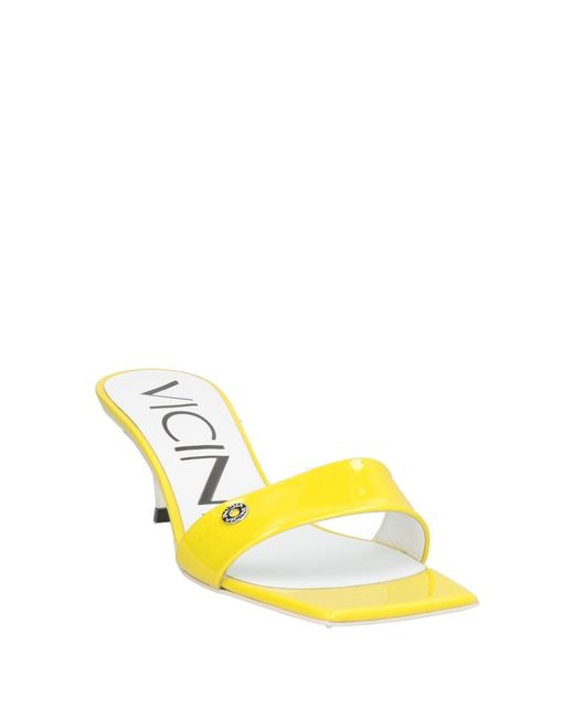 Vicini Yellow Sandals Leather