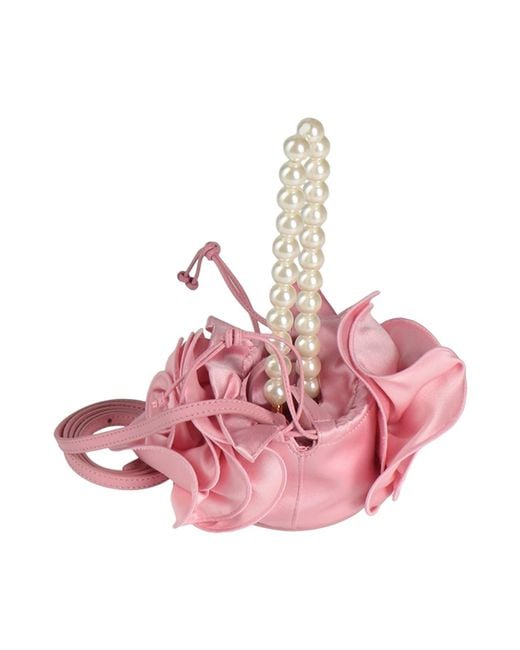 Magda Butrym Pink Handbag Textile Fibers