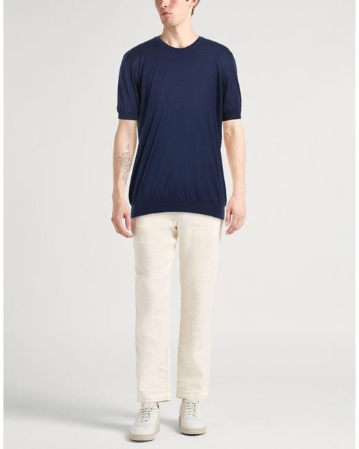 Fedeli Blue Jumper for men