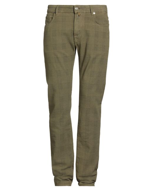 Jacob Cohen Green Military Pants Cotton, Elastane for men