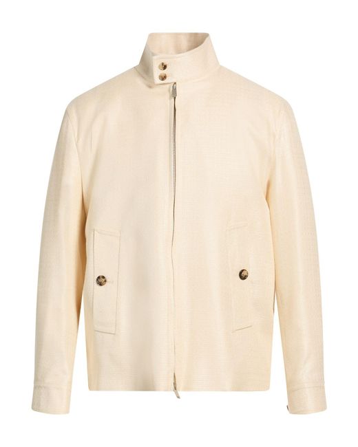 Lardini Natural Cream Jacket Silk for men
