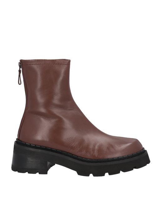 By Far Brown Ankle Boots