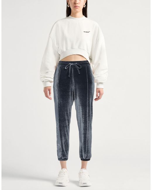 EA7 Blue Pants Polyester, Elastane