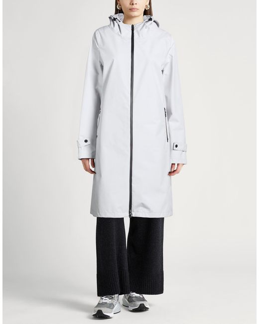 Herno White Laminar Light Coat Polyester