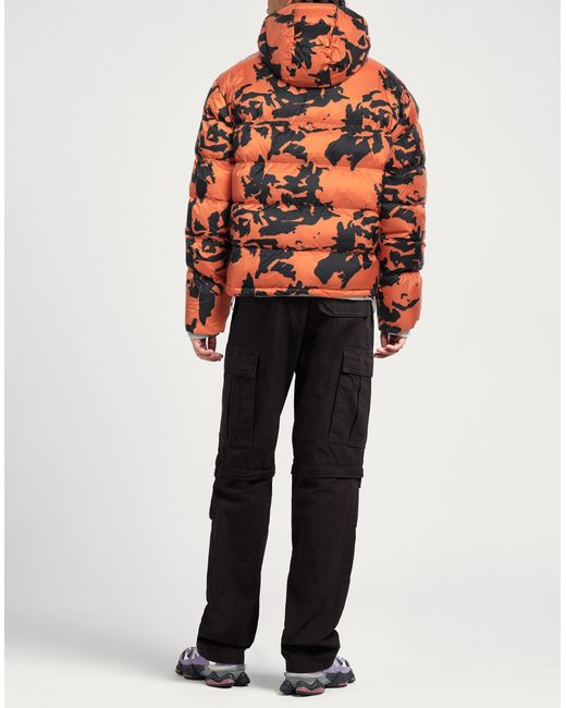 EA7 Orange Puffer for men