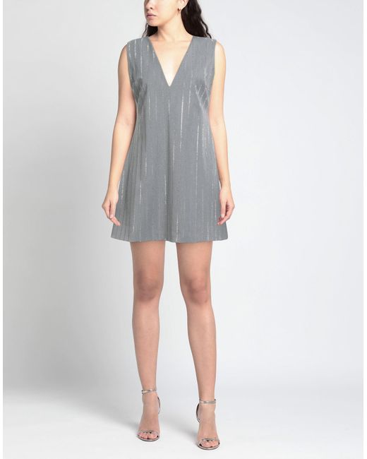No Secrets Gray Mini-Kleid