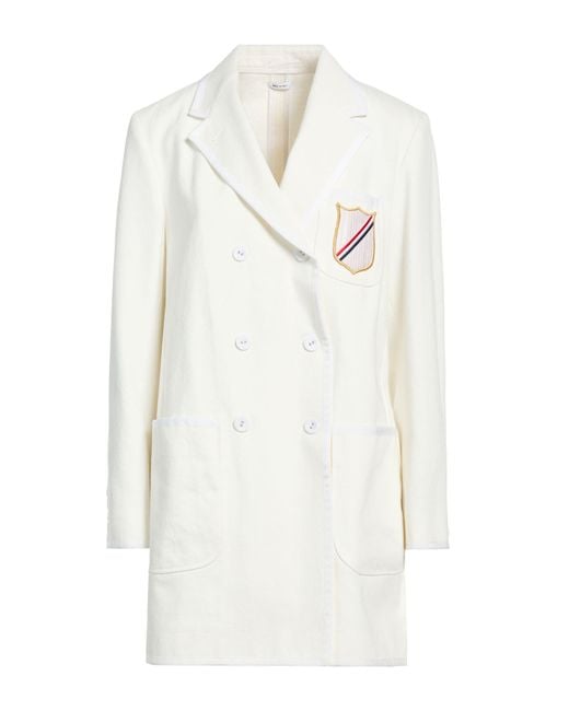 Thom Browne White Blazer Cotton