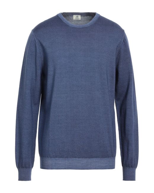Luigi Borrelli Napoli Blue Sweater for men