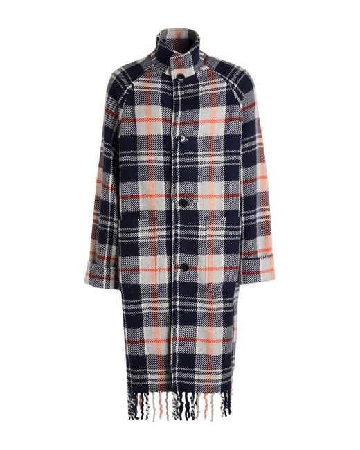 KENZO Blue Coat Wool for men