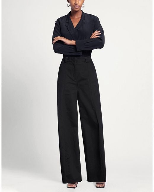 THE LATEST Black Pants Cotton, Elastane