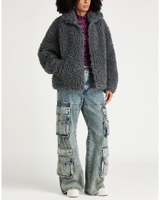 Acne Gray Shearling & Teddy
