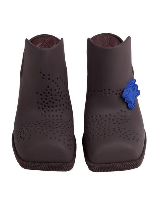Burberry Purple Mules & Clogs Rubber