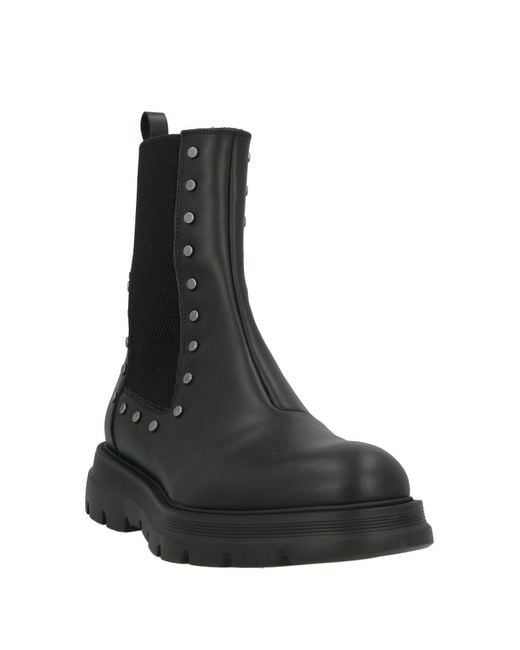 MICH SIMON Black Ankle Boots for men