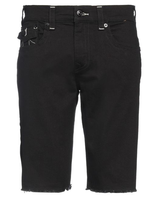 Shorts Jeans di True Religion in Black da Uomo