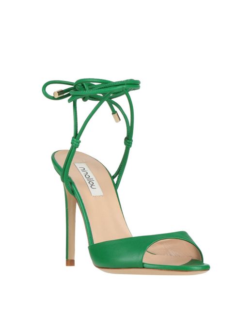 Ninalilou Green Sandals