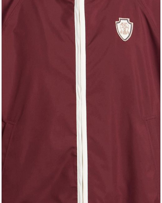 Brunello Cucinelli Red Jacket Polyester, Polyurethane for men