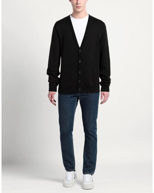 MARSĒM Black Cardigan for men