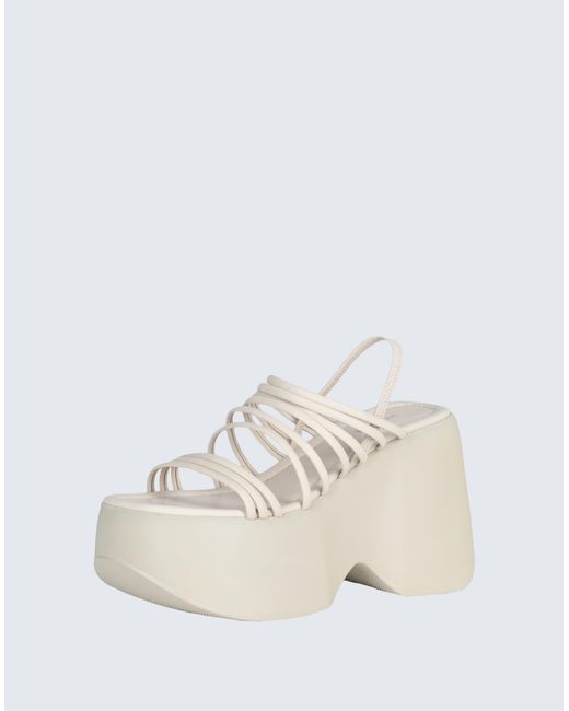 Vic Matié White Sandals Leather