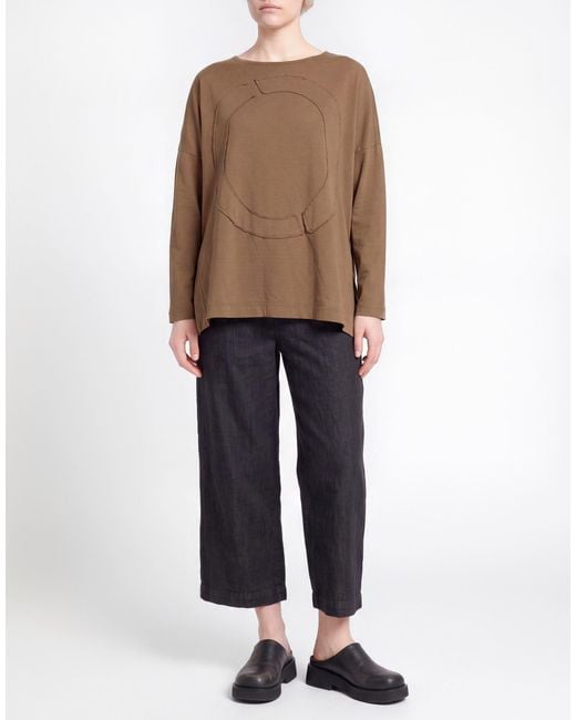 Pierantonio Gaspari Brown Chocolate T-Shirt Cotton