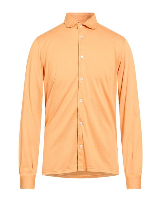 Fedeli Orange Shirt for men