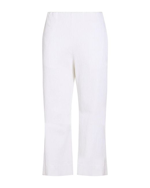 SEVENTY VENEZIA White Pants Cotton, Elastane