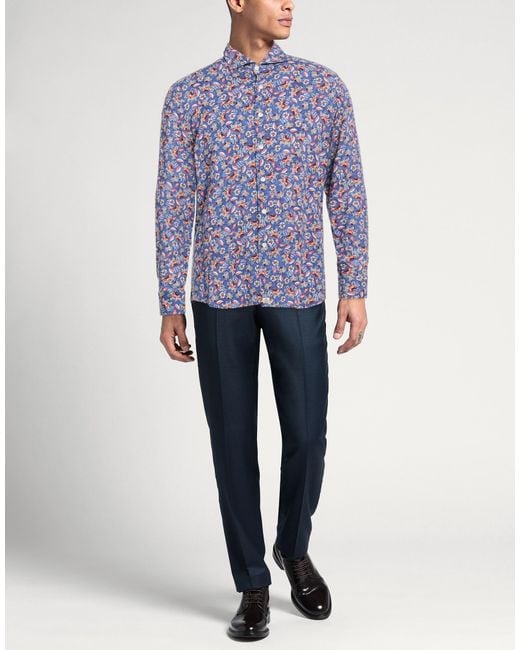 Sonrisa Blue Shirt Viscose for men