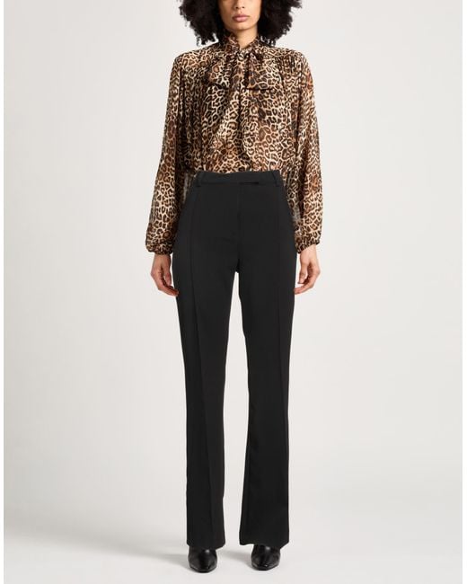 Caractere Black Pants Polyester, Viscose, Elastane