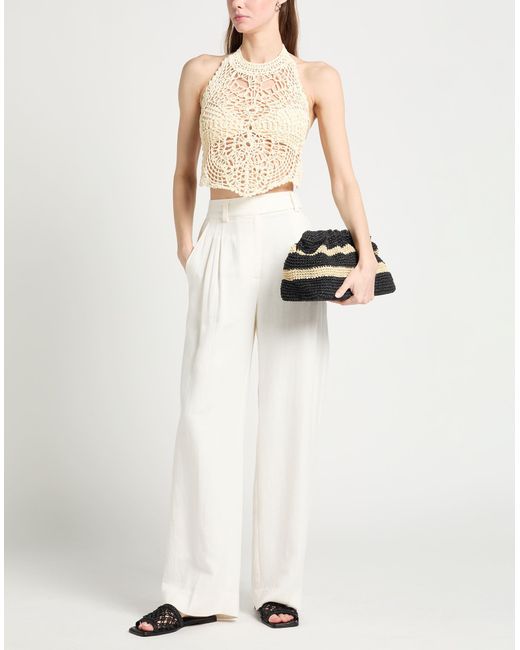 Raffaela D'angelo White Top Polyamide, Elastane