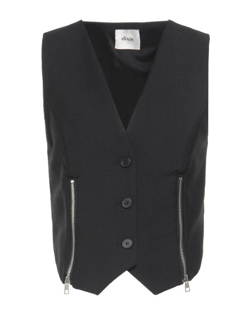 Dixie Black Tailored Vest Polyester, Viscose, Elastane