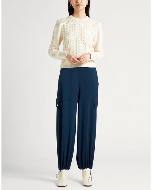 Liu Jo Blue Midnight Pants Modal, Polyester, Elastane