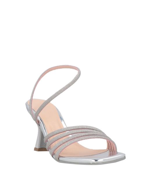 Lorenzo Mari White Sandals