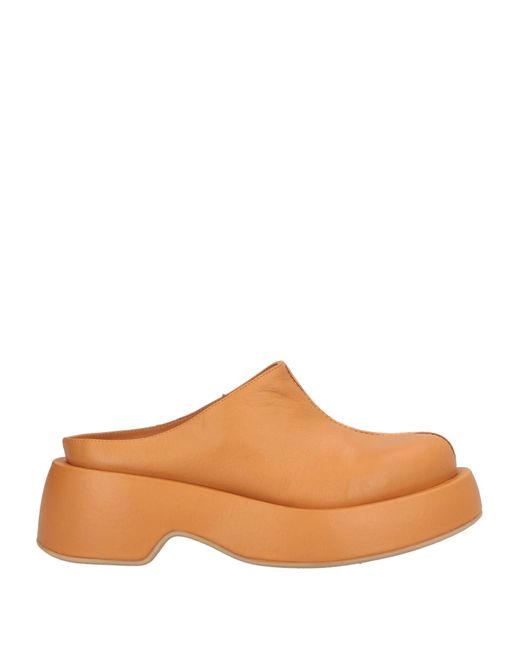 Paloma Barceló Brown Mules & Clogs Leather