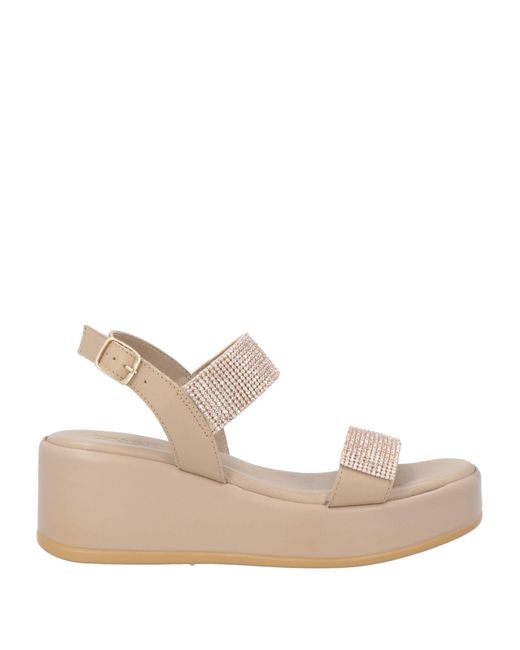 Igi&co Natural Taupe Sandals Calfskin