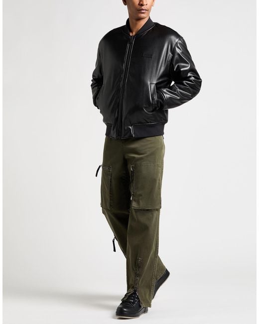 Versace Jeans Couture Black Jacket Polyester for men