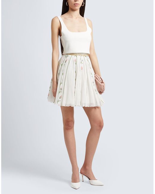 Giambattista Valli White Mini Skirt