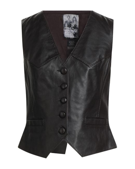 REIMAGINE PINKO x PATRICK MCDOWELL Black Waistcoat
