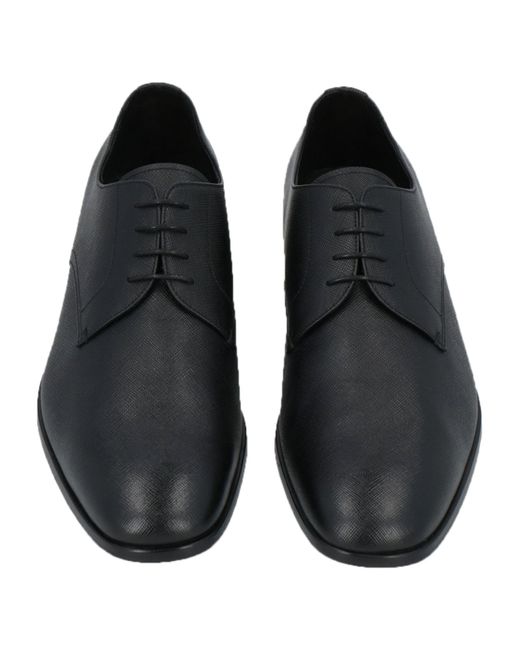 Prada Gray Lace-up Shoes for men