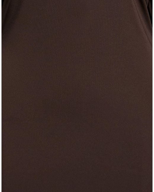 ViCOLO Brown Chocolate Mini Dress Polyester, Elastane
