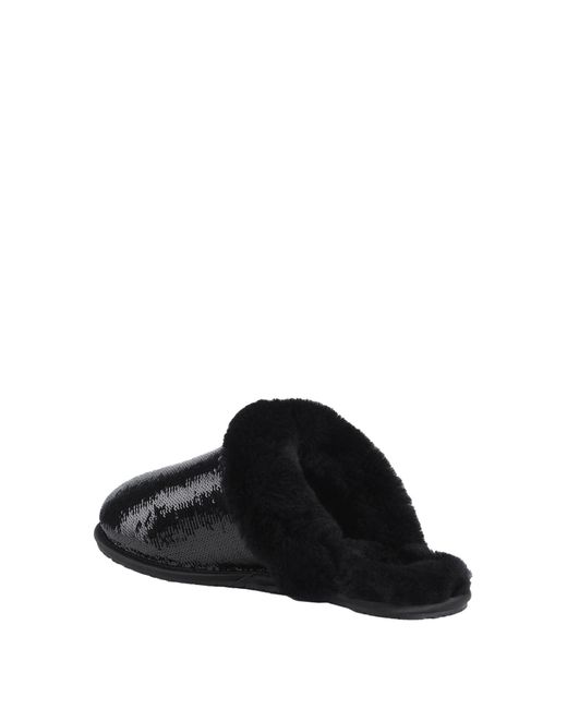 Zapatillas shearling negras con lentejuelas Ugg de color Black