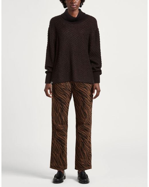 Manila Grace Black Dark Turtleneck Acrylic, Polyamide, Mohair Wool