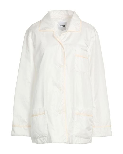 Aspesi White Jacket Polyamide