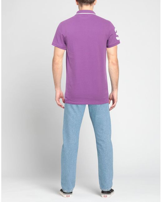 Beverly Hills Polo Club Purple Polo Shirt for men