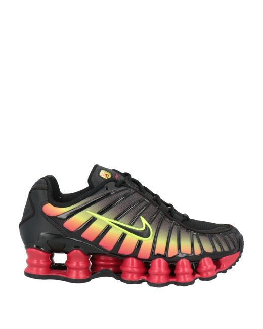 Nike Red Sneakers Textile Fibers