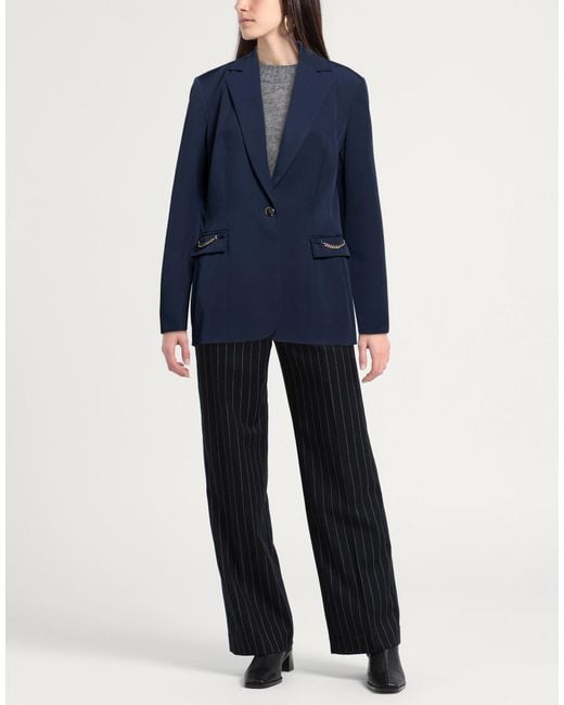 Rebel Queen Blue Blazer Polyester, Elastane
