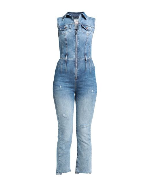 Guess Jumpsuit in Blue Lyst