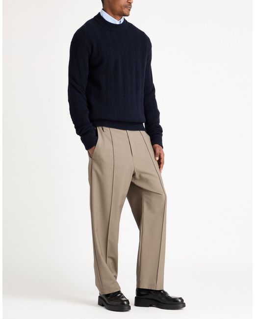 Daniele Fiesoli Blue Midnight Sweater Merino Wool, Cashmere for men