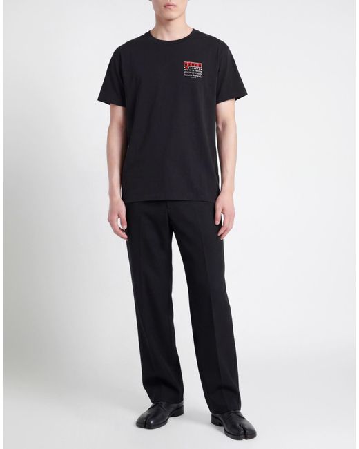 Maison Margiela Black T-Shirt Cotton for men
