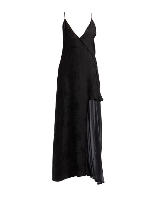 Isabel Benenato Black Maxi Dress Cupro