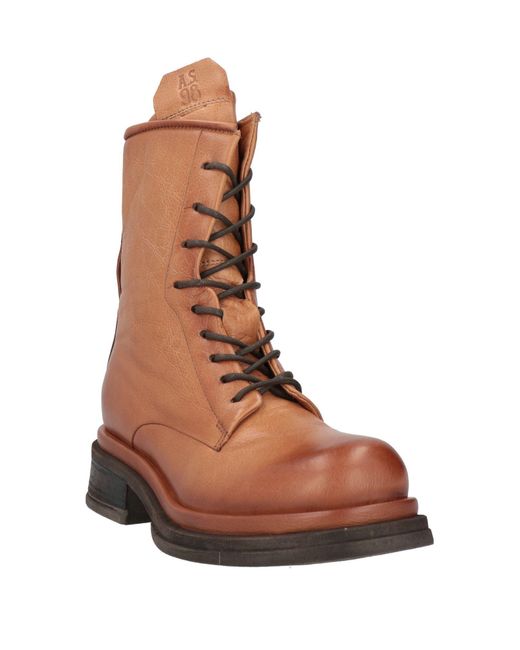 A.s.98 Brown Tan Ankle Boots Leather